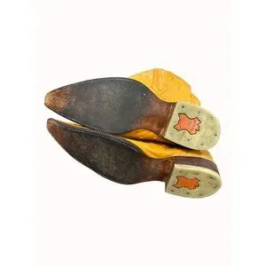 Potrero | Shoes | Potrero Mens Leather Orange Western Cowboy  display picture 3